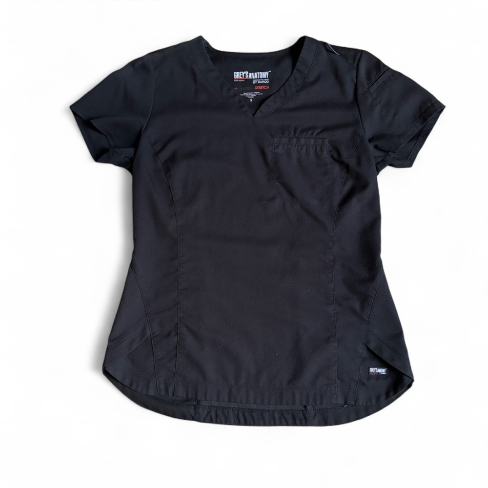 Grey's Anatomy Black Short Sleeve Women's Top